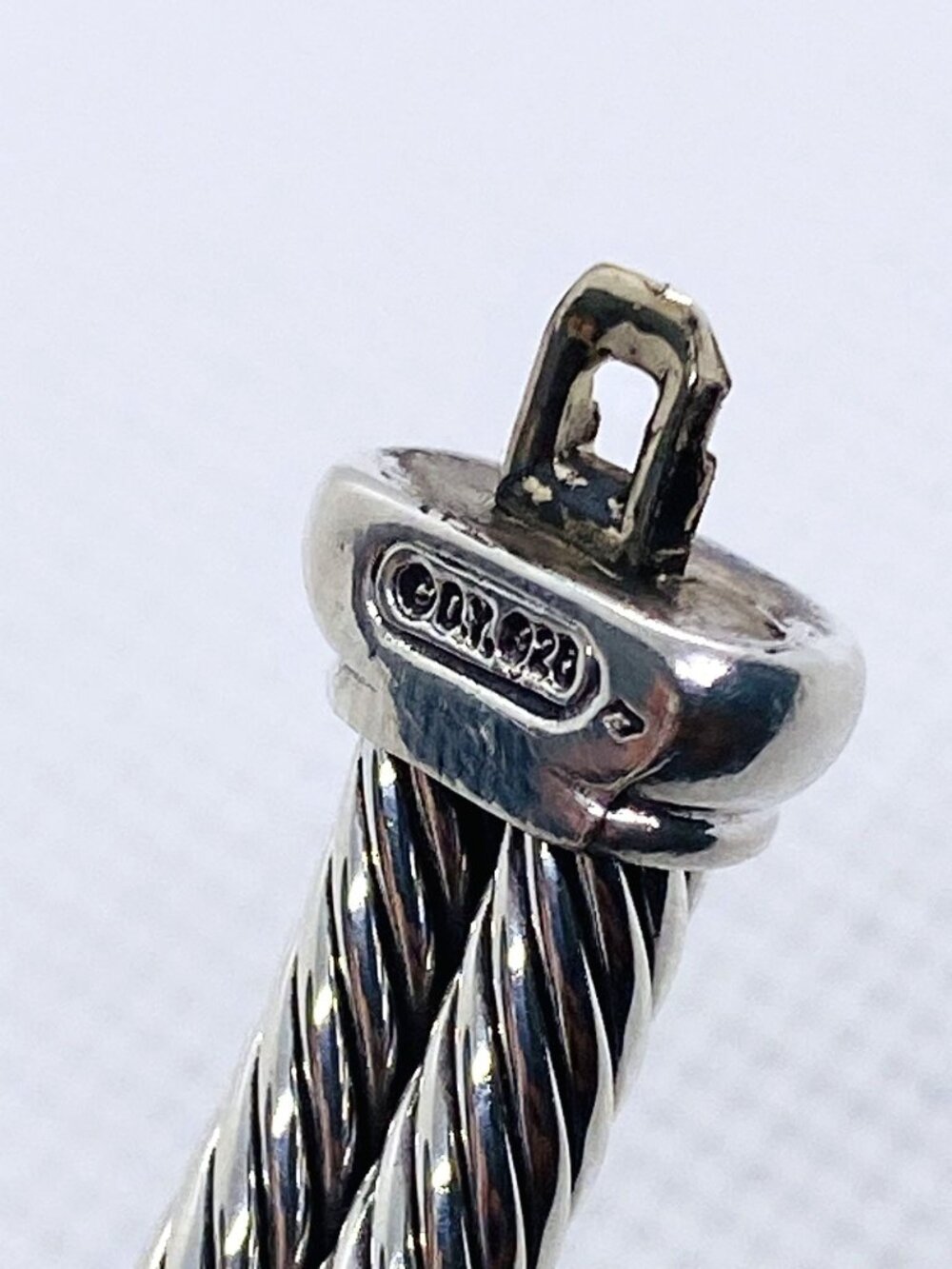 David Yurman Black Onyx Diamond Albion Bangle Double Cable Bracelet - Picture 13 of 14